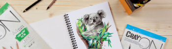 Malblock mit Koala